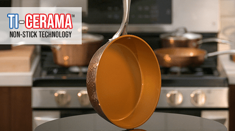 Gotham Steel™ Hammered Pan Ti-Cerama™ NON-STICK TECHNOLOGY